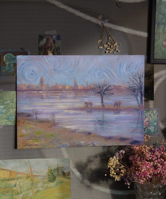 Februāris mākslas izdruka